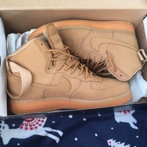 Nike Wheat Air Force 1s
